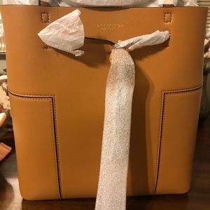 Tory Burch Block T Drawstring Bucket Tote New